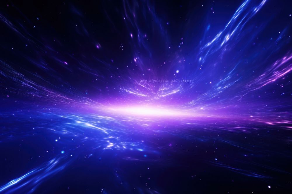 Abstract background in blue and purple neon universe light backgrounds.