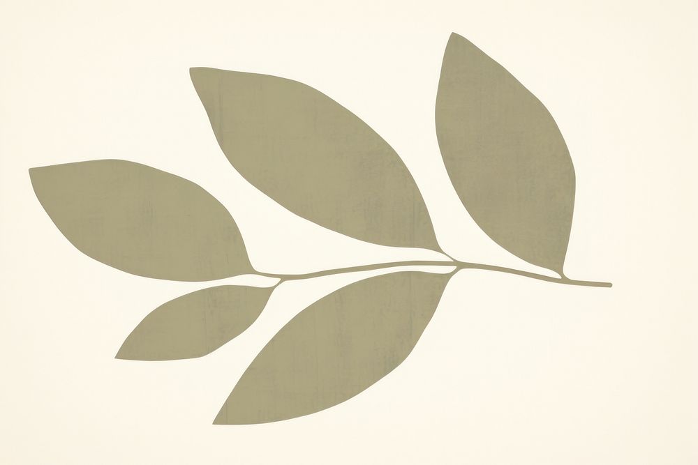 An olive leaf plant calligraphy astragalus.