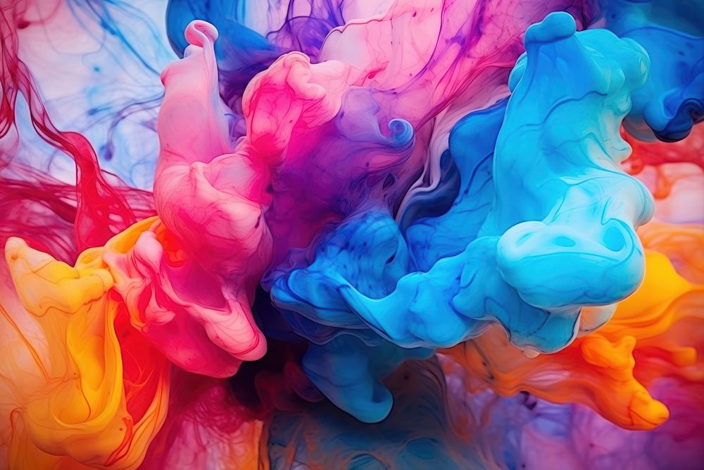 Beautiful abstraction of liquid paints backgrounds creativity textured.