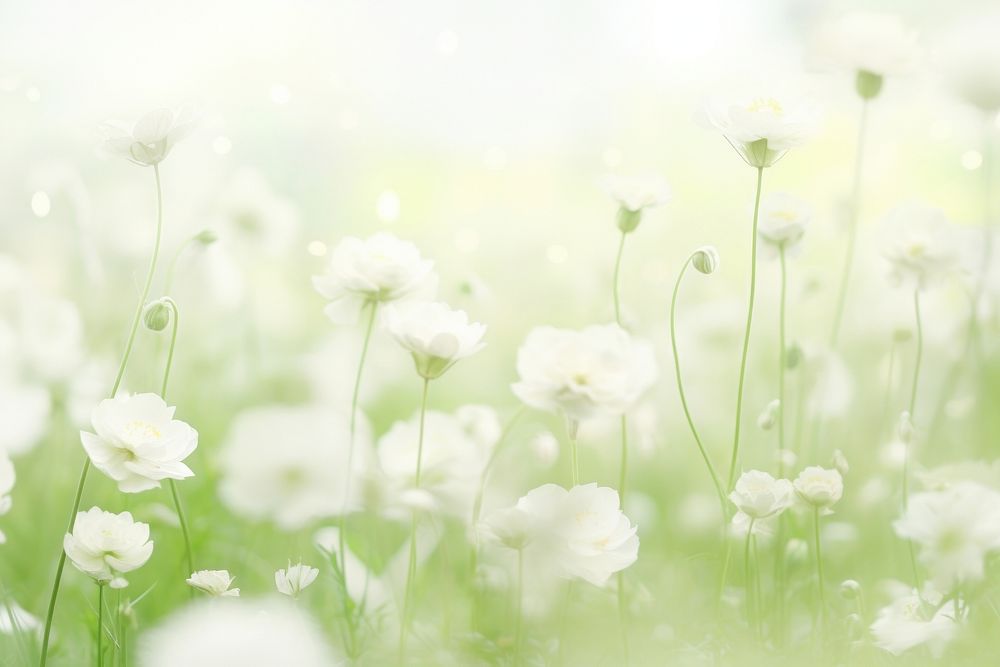 White Dreamy background flower backgrounds outdoors.