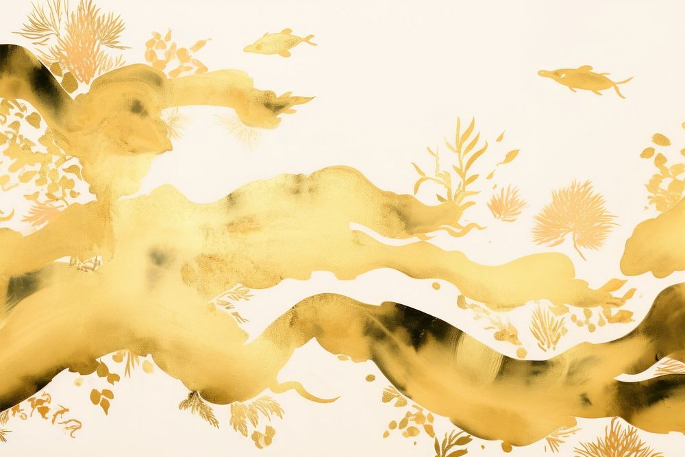 Backgrounds painting pattern gold.