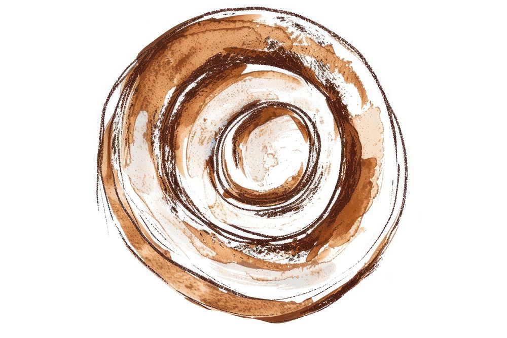 Cinnamon roll backgrounds spiral white background.
