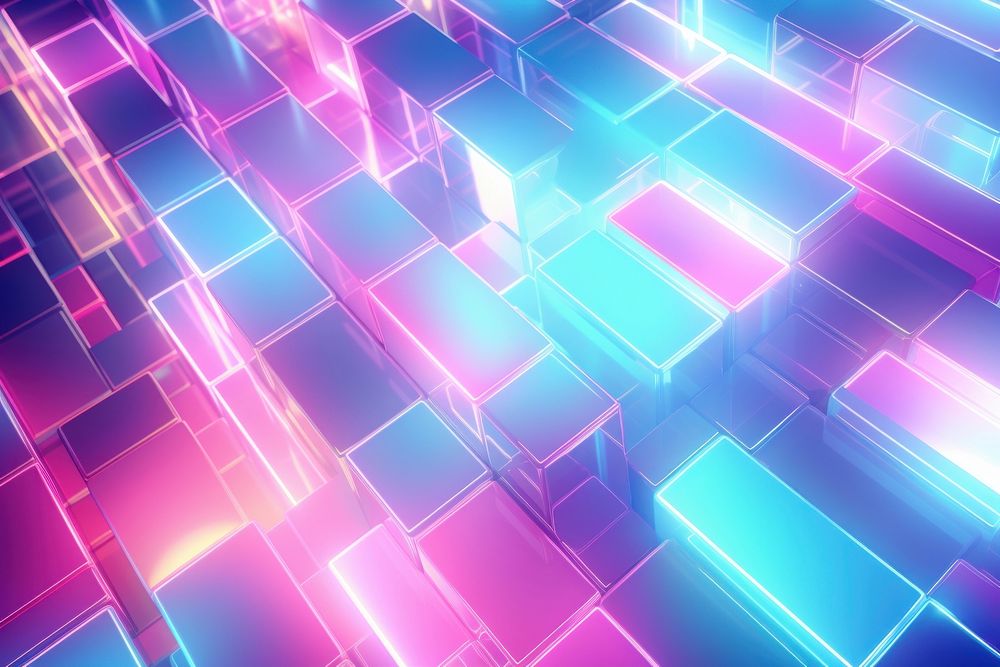 Colorful holographic gradient lighting graphics pattern purple.