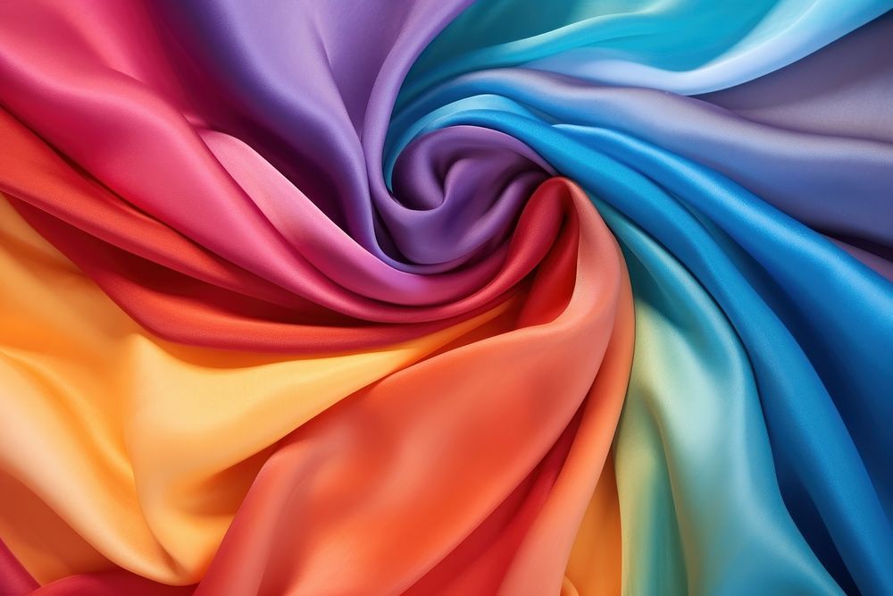 Colorful Silk rainbow scarf silk backgrounds creativity.