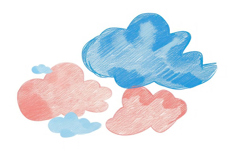 Cloud backgrounds painting white background.