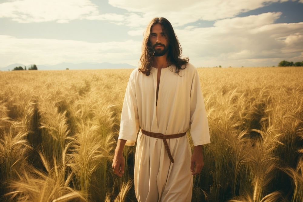 Jesus christ agriculture outdoors portrait.