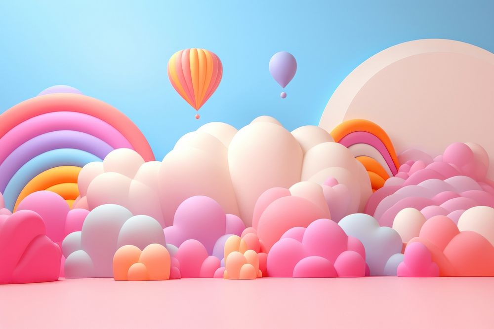 Cute dreamy wallpaper balloon transportation backgrounds.
