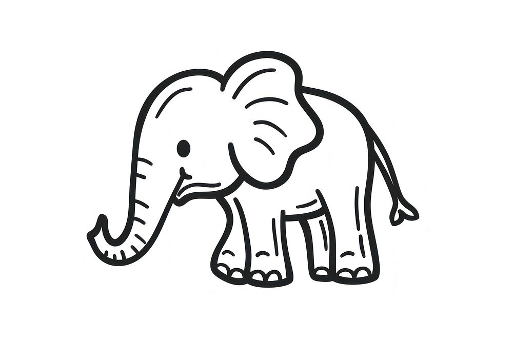 Elephant animal mammal white background.