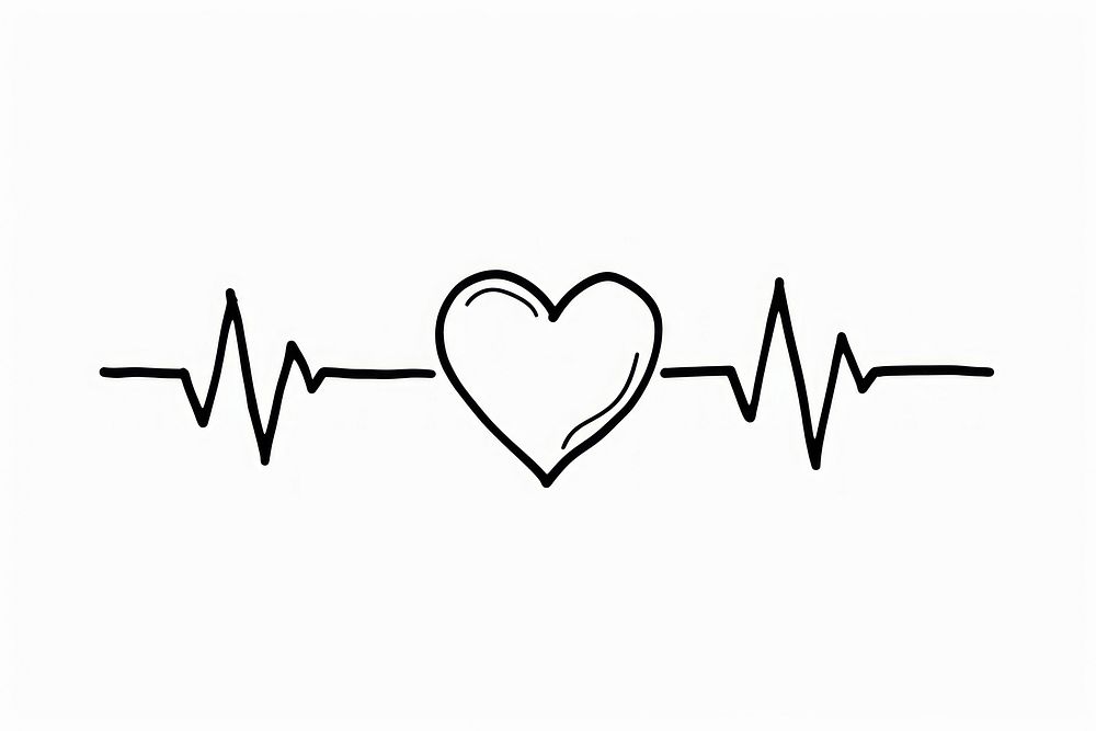 Healthcare heart line creativity.