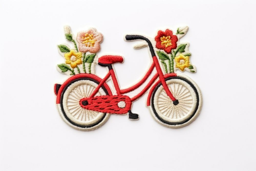 Bicycle vehicle art red.