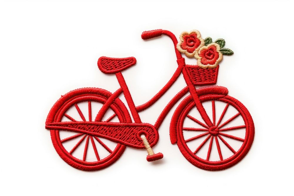 Bicycle tricycle vehicle red.
