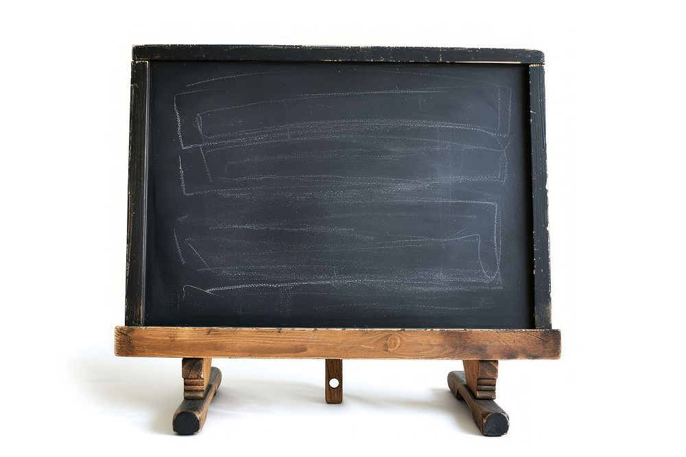A blackboard white background education rectangle.