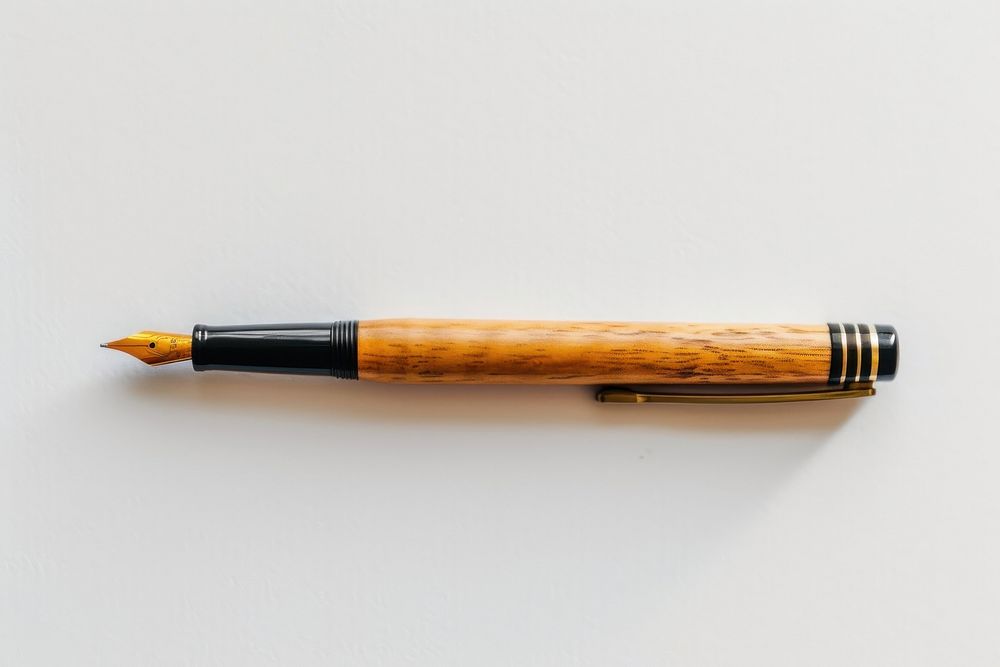 A pen white background writing pencil.