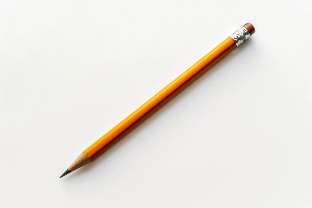 A pencil white background education writing.