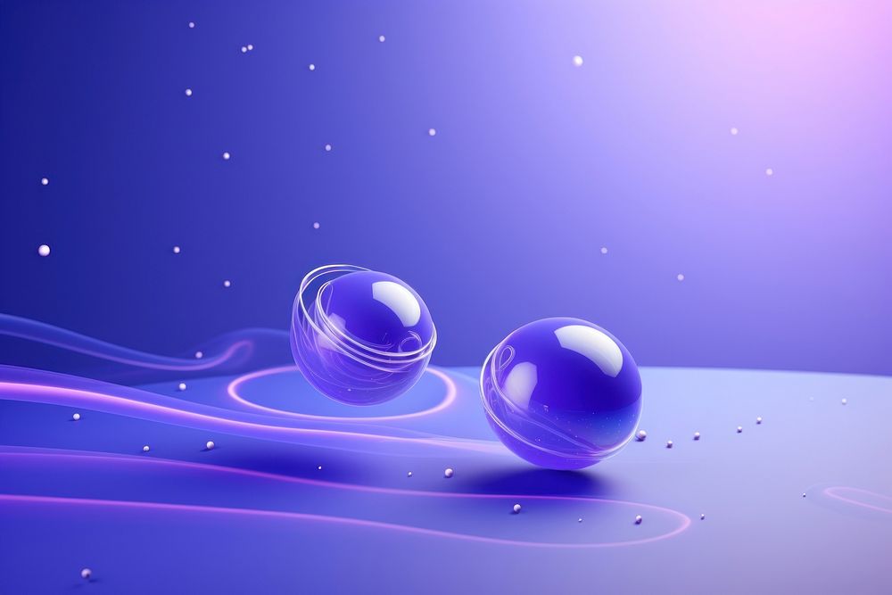 Galaxy purple sphere blue.