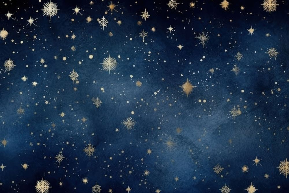 Galaxy Christmas pattern snowflake christmas night.