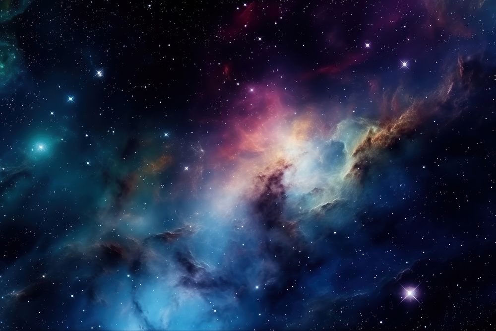 Incredibly beautiful galaxy nebula space night.