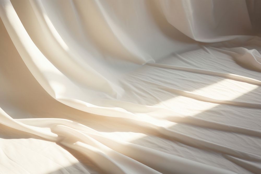 White backgrounds sheet silk.