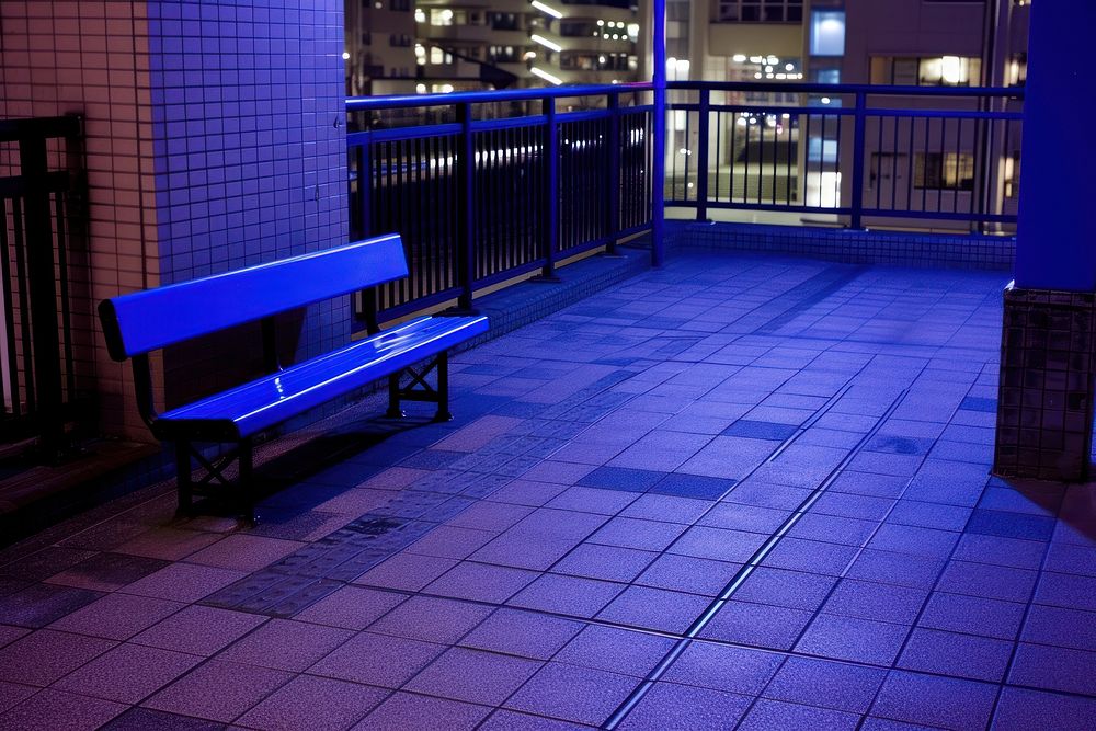 Flooring bench city architecture.