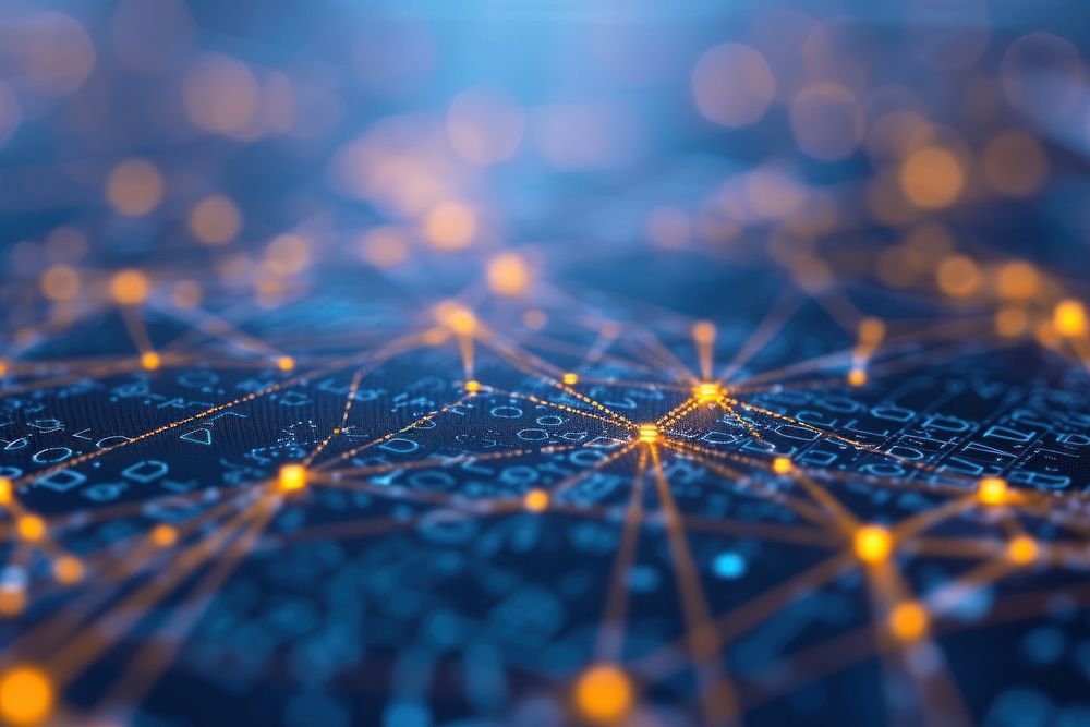 Machine Learning backgrounds illuminated technology. | Premium Photo ...