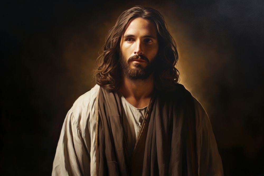 Jesus christ portrait adult beard.