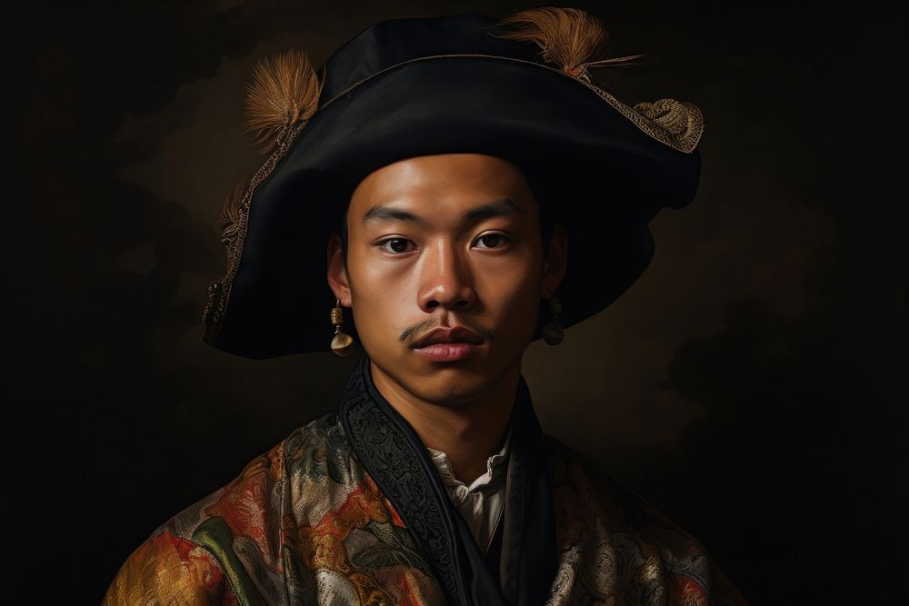 Thai man portrait adult individuality.