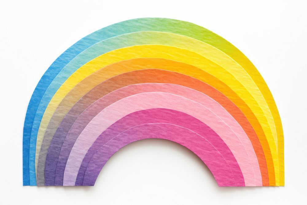 Rainbow white background creativity variation.