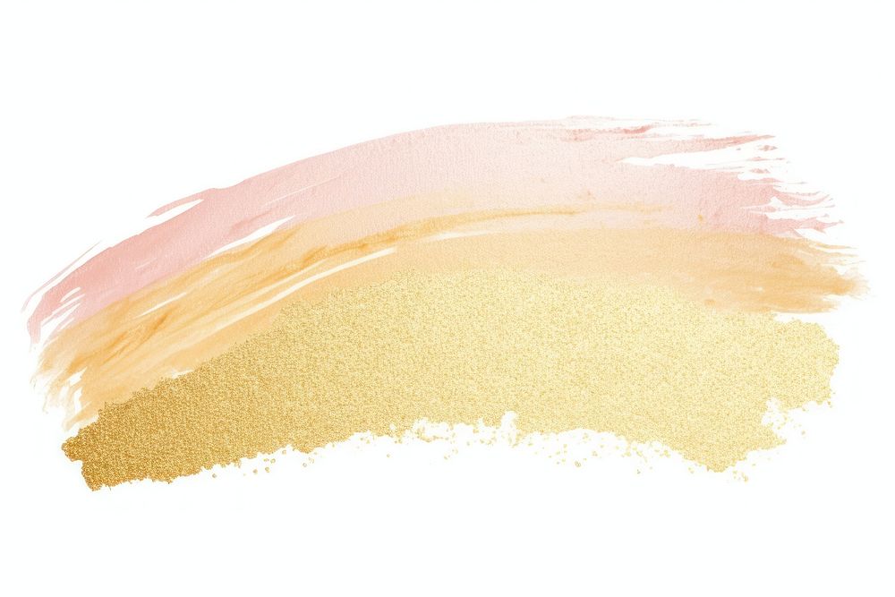Gold abstract brush stroke backgrounds powder white background.