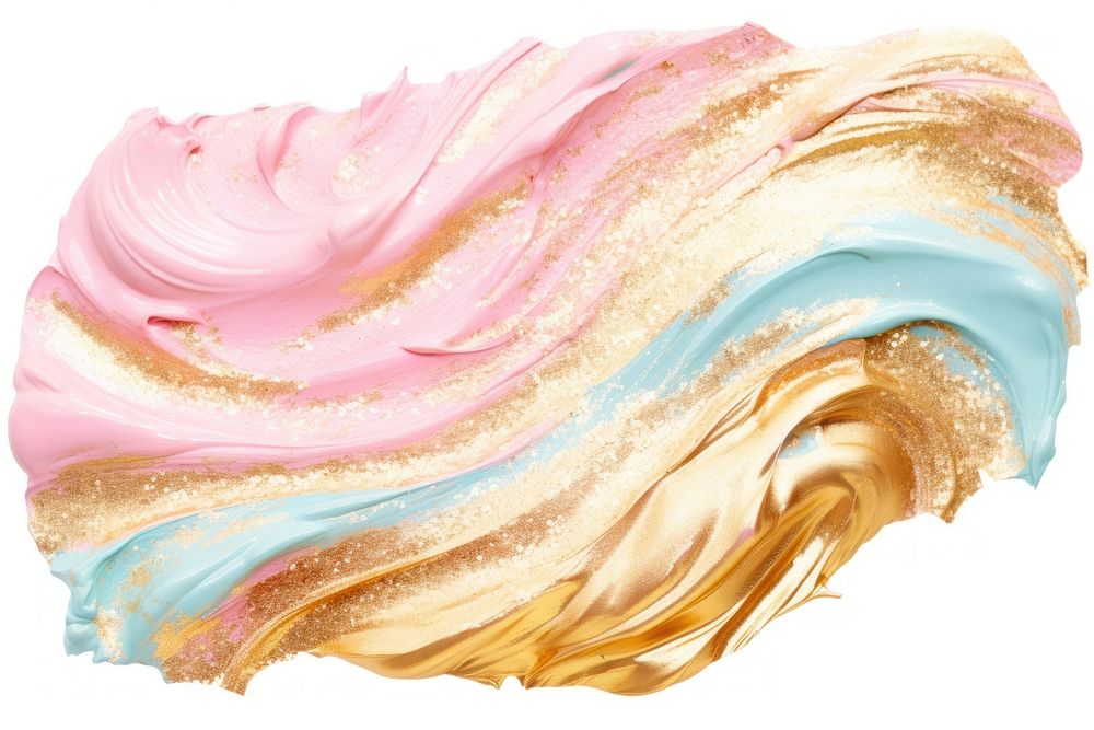 Gold abstract brush stroke backgrounds dessert food.