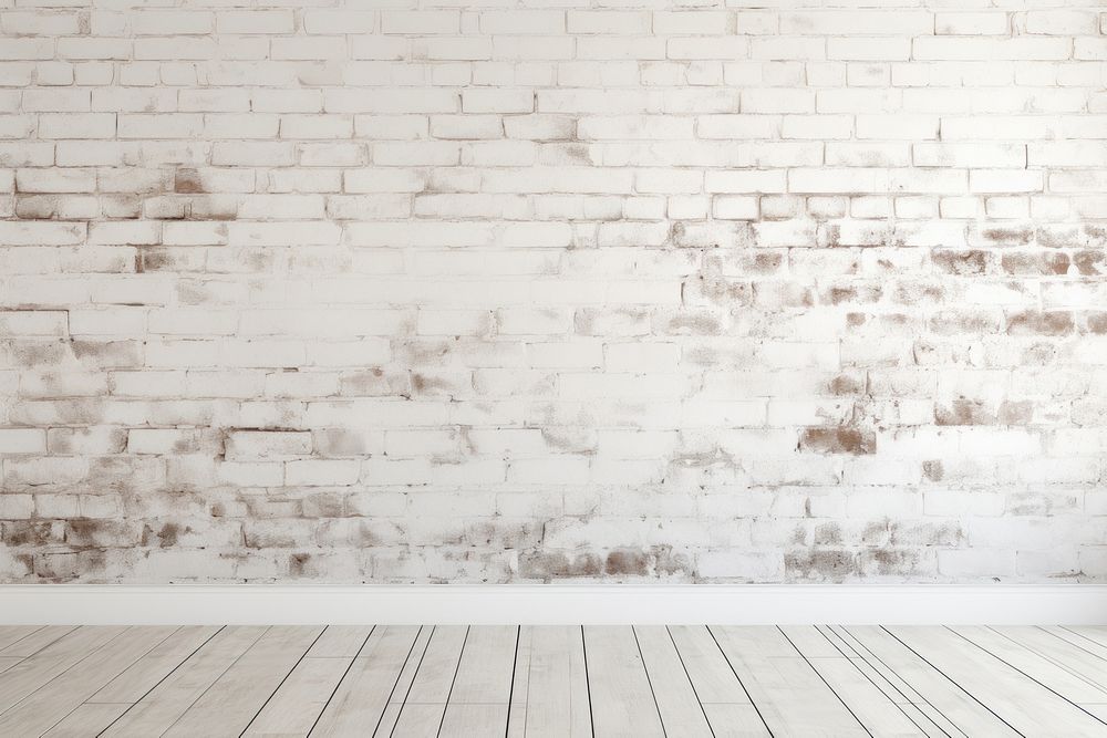 Brick white wall architecture backgrounds.