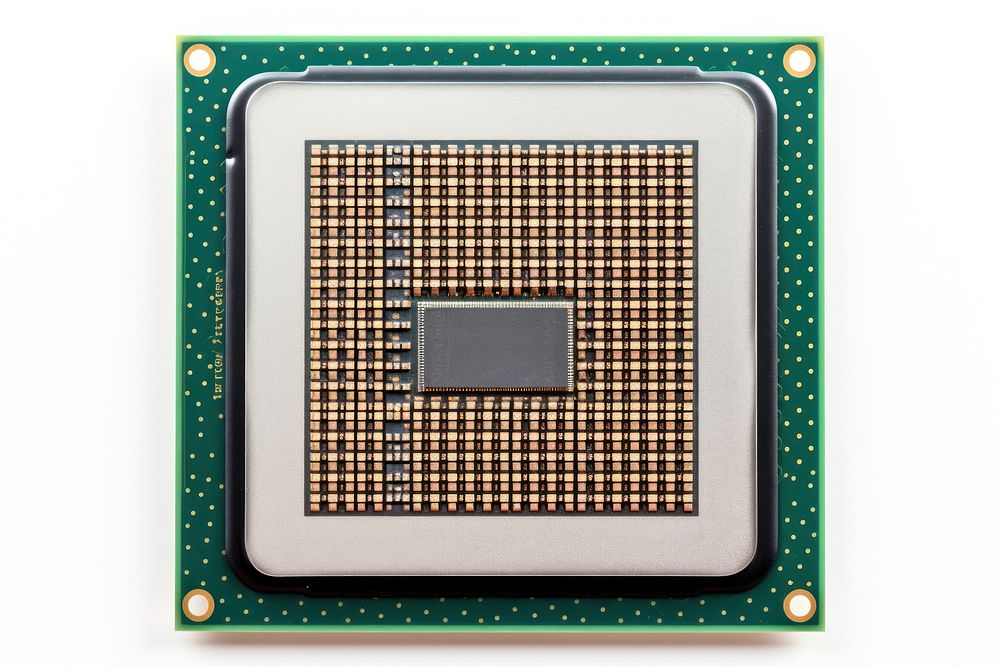Computer processors CPU computer cpu white background.