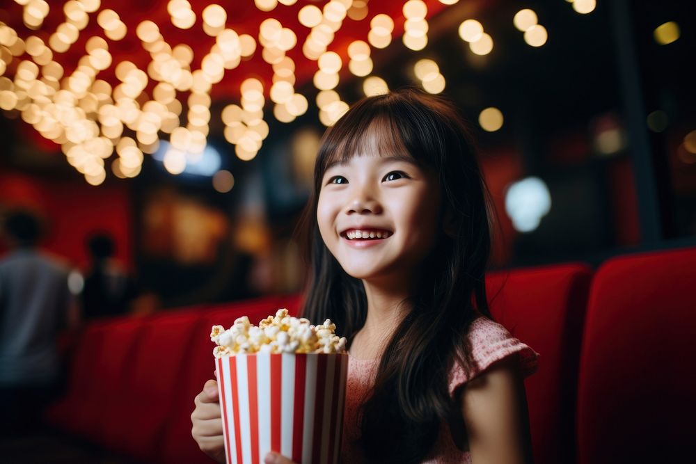 Popcorn smiling holding adult.