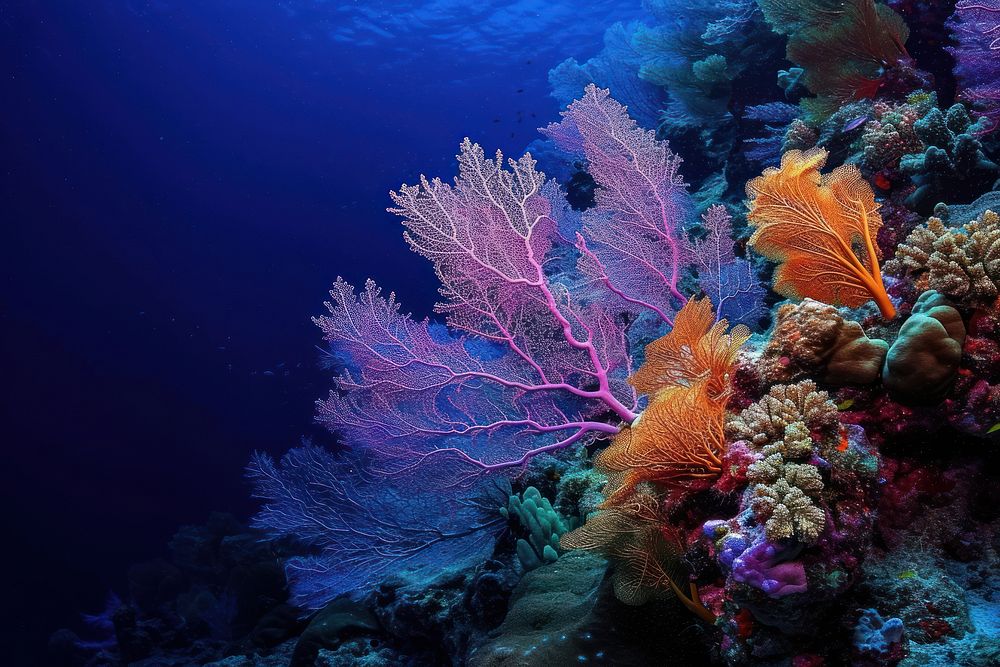 Coral reef under the sea ocean underwater outdoors.