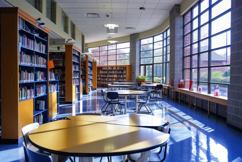 Library publication furniture cafeteria.