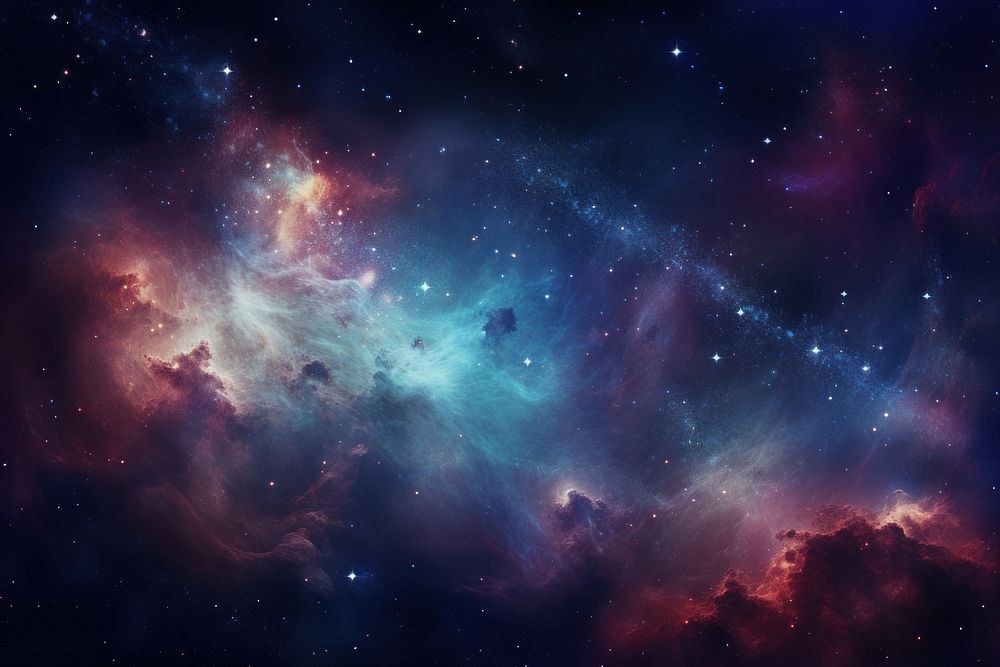 Vast starry cosmos nebula space astronomy.