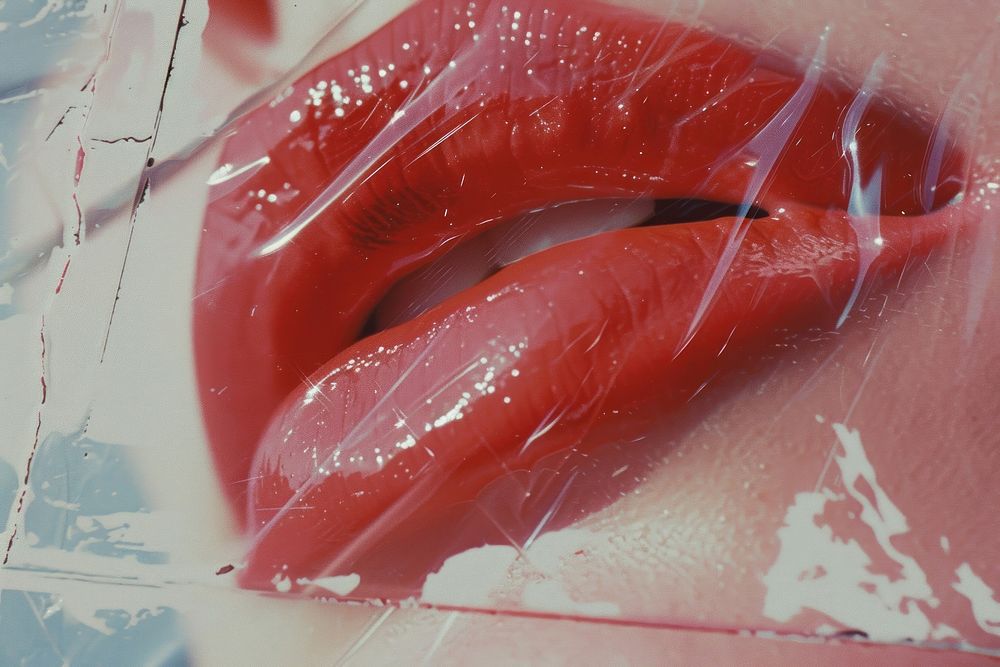 Lips cosmetics lipstick ketchup.