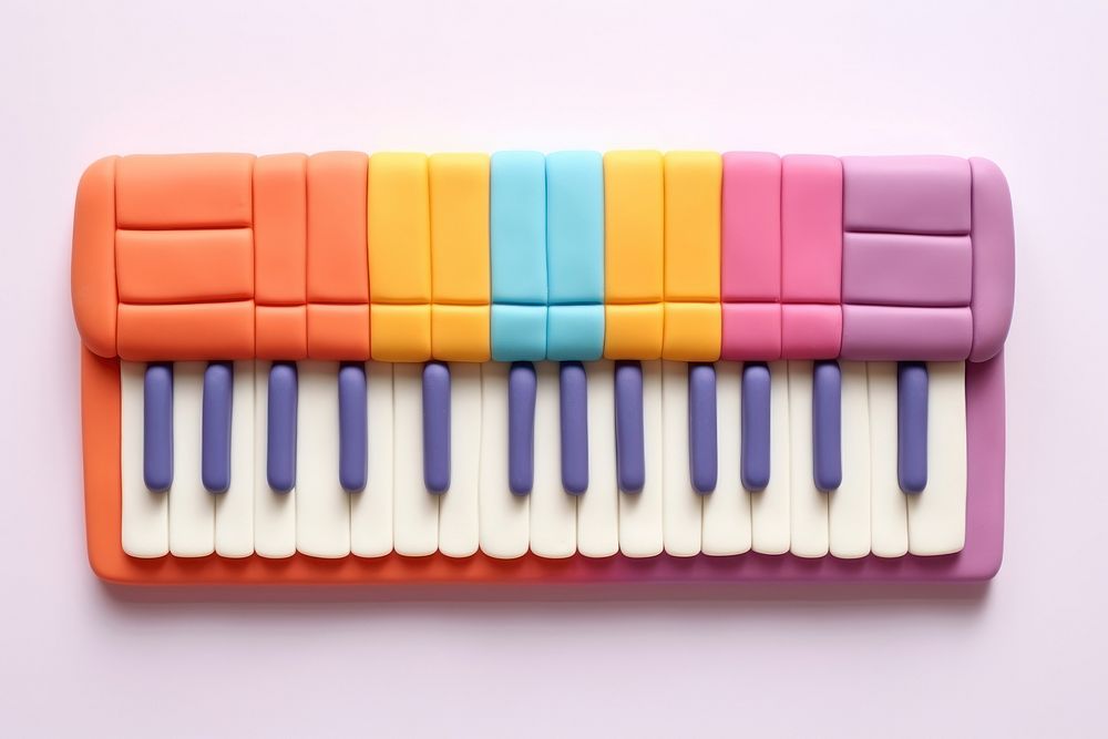 Plasticine of piano creativity accordion variation.