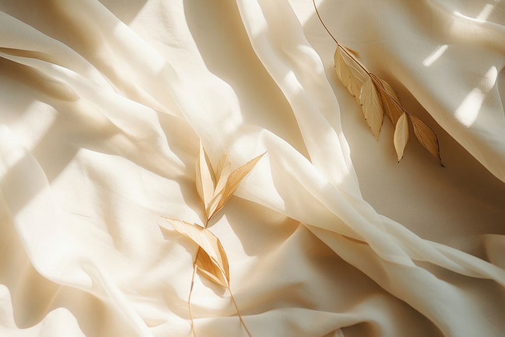 White silk leaf backgrounds.