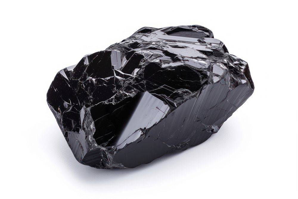 Black Obsidian gem gemstone mineral jewelry.