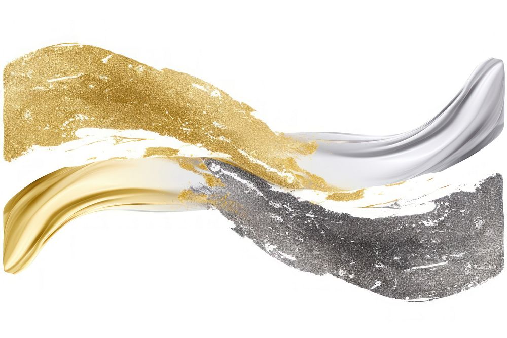 Gold abstract brush stroke backgrounds white background splattered.