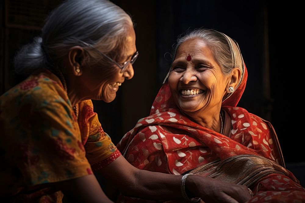 The elderly female mentor happiness person smile.