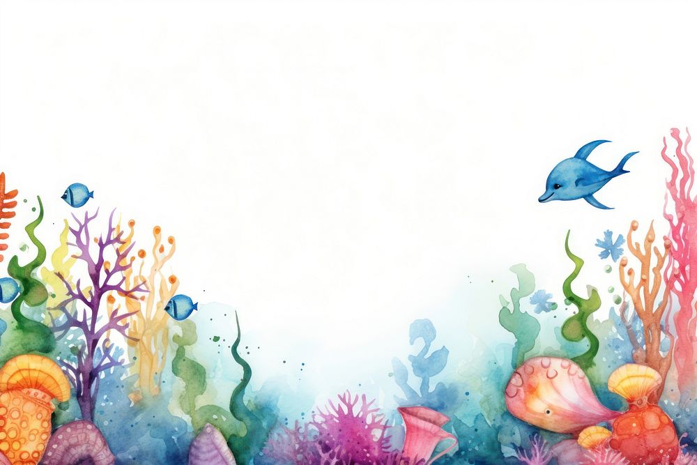 Underwater world fish sea backgrounds.