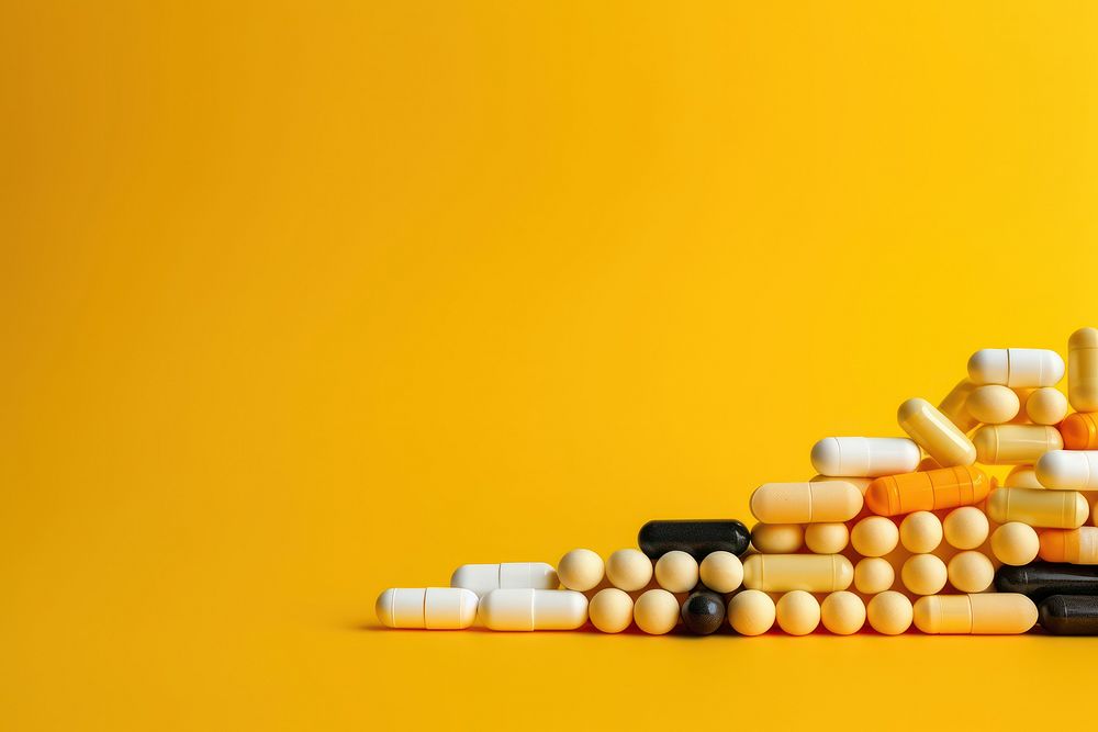Pills pill capsule yellow.