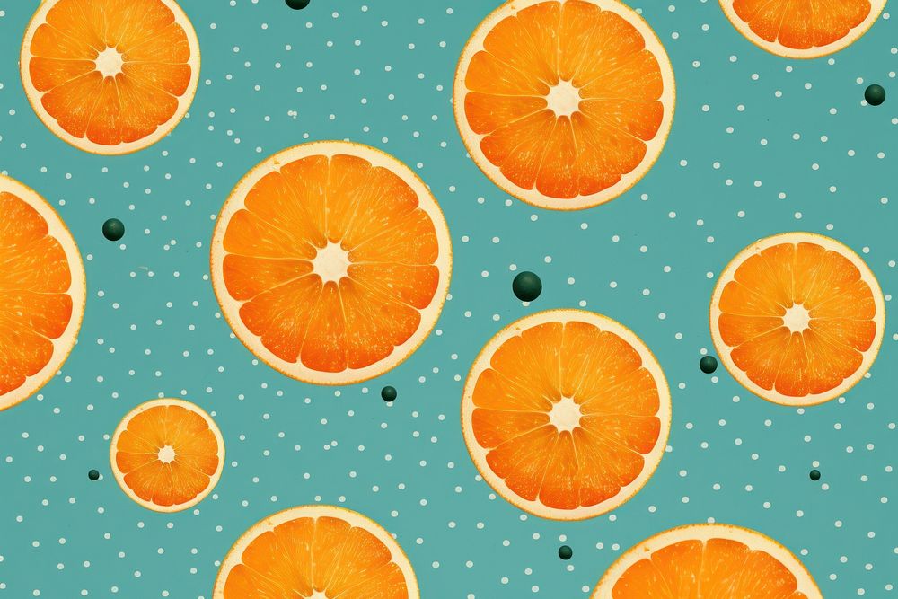 Oranges cute pattern grapefruit plant food.