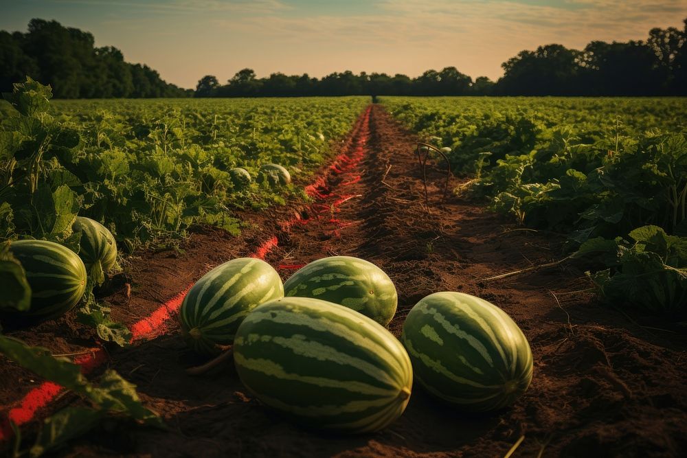 Watermelon outdoors nature plant.