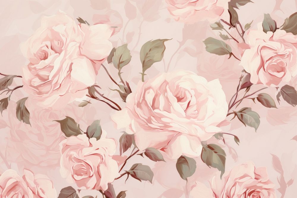 Background on pale rose cute pattern backgrounds painting flower.