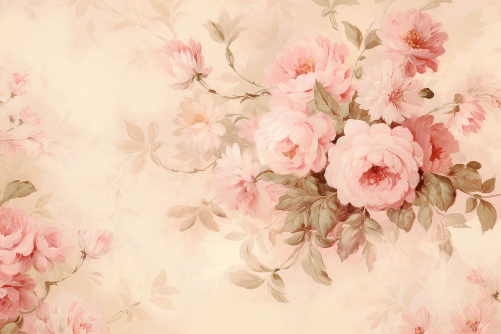 Background on pale rose cute pattern backgrounds painting flower.