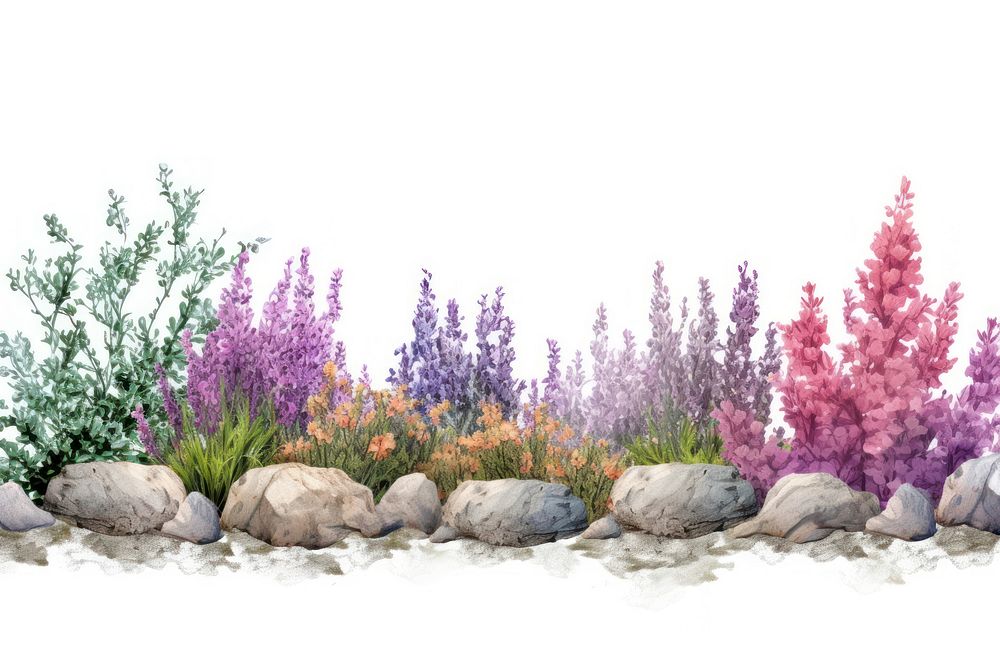 Flower landscape lavender outdoors.