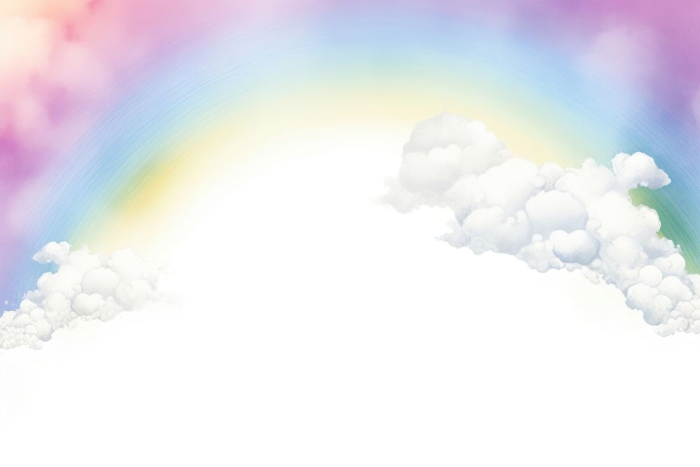 Rainbow cloud backgrounds outdoors.