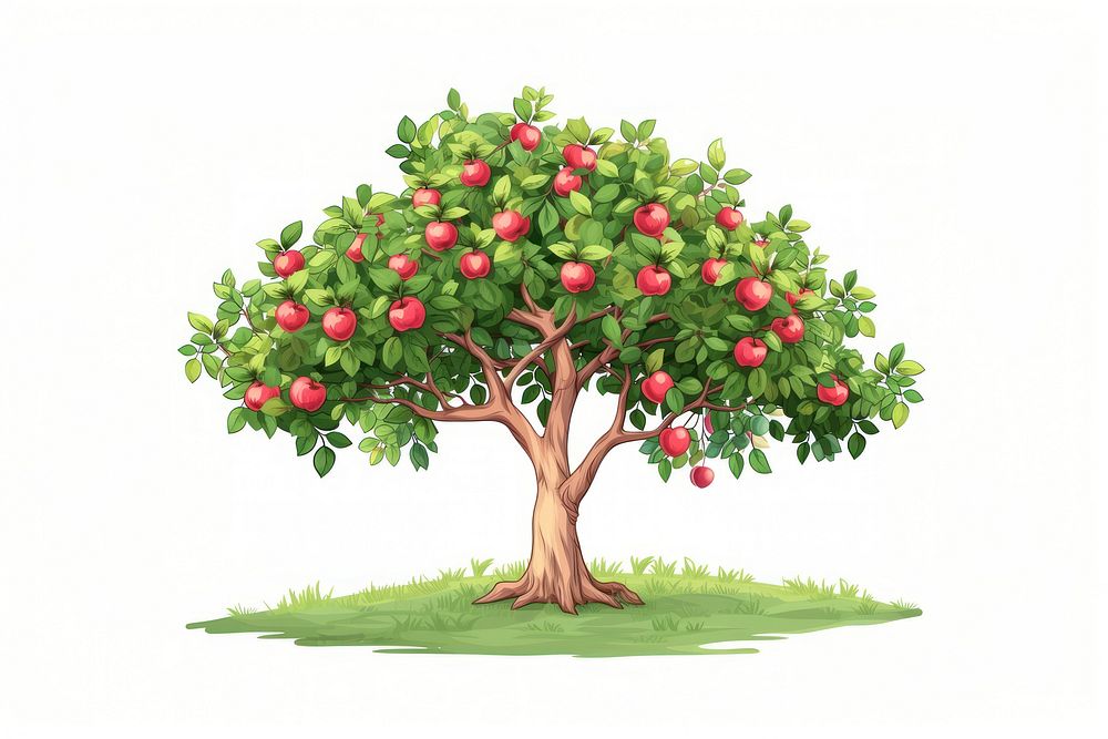 Apple tree in eden plant fruit food.